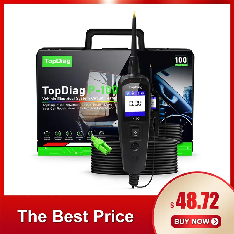 Оригинальный тестер электрической системы JDIAG P100 диагностический инструмент