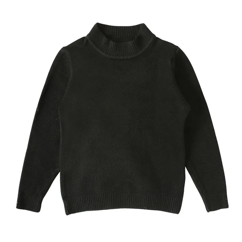 Коллекция 2019 года осенние свитера с высоким воротником для маленьких мальчиков и