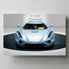 Постеры Supercar Koenigsegg Regera sportscar, Картина на холсте, настенное искусство для домашнего декора комнаты