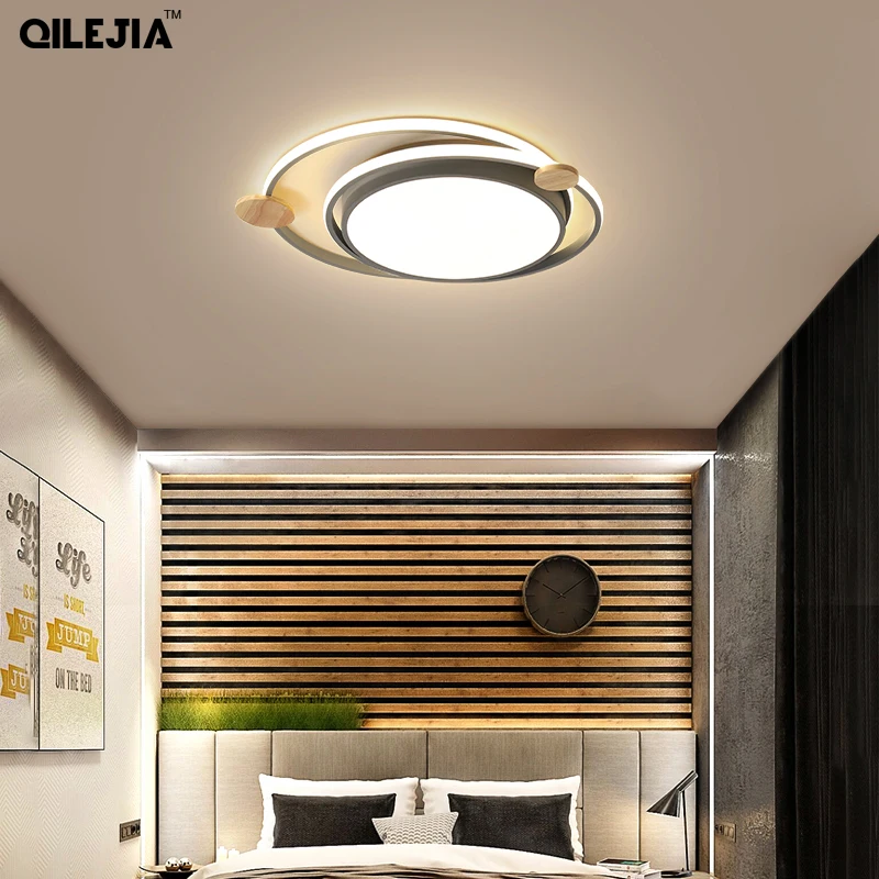 Современная Потолочная люстра светодиодный светильник белого/черного цвета для