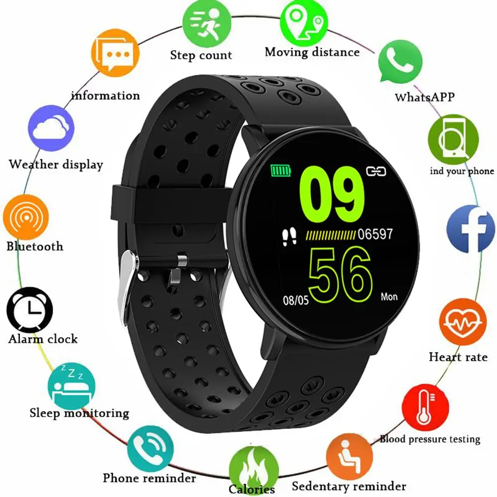

Waterproof Smart Bracelet Watch Blood Pressure Monitor Fitness Bracelet Smart Watch Heart Rate Monitor Smart Wristband Tracker