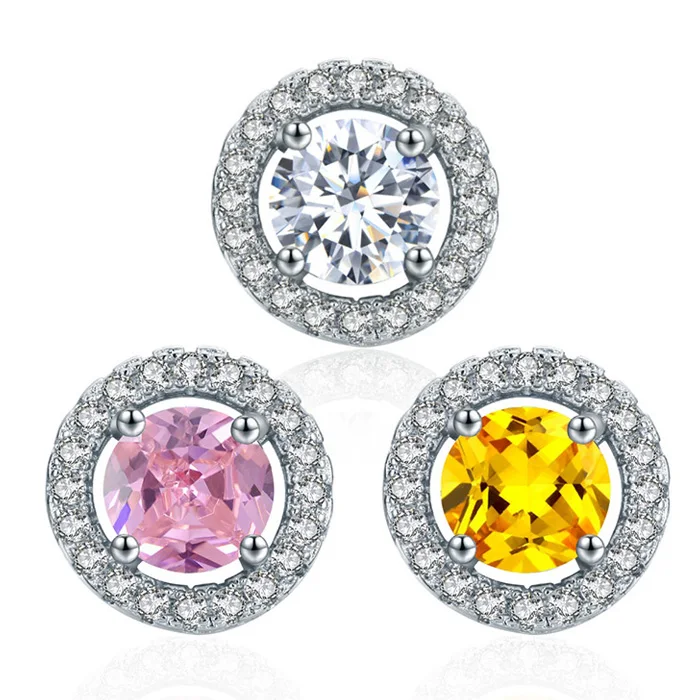 Huitan новые модные крошечные простые Стильные женские серьги гвоздики розовые