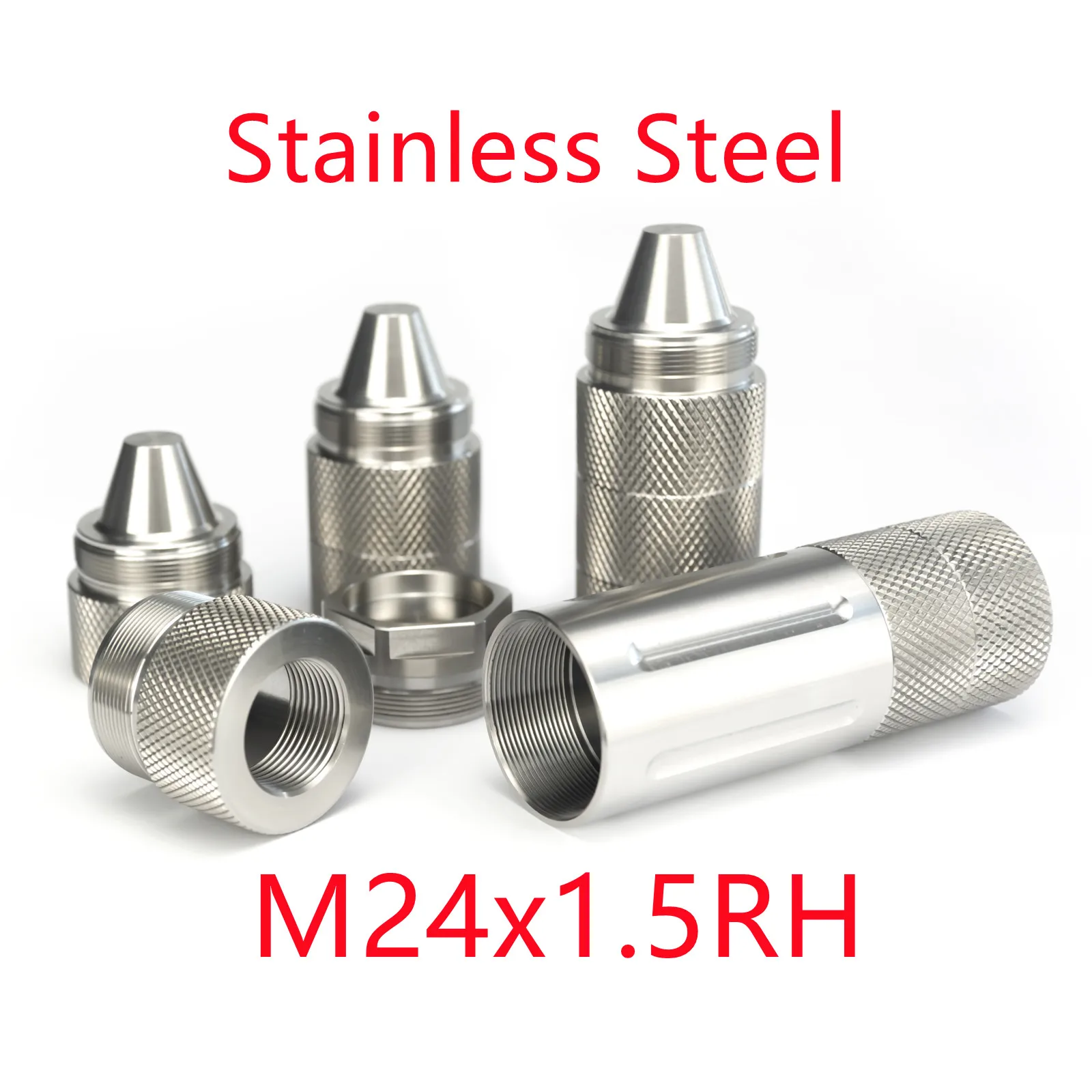 

10''L 1.52'' OD M24x1.5RH Stainless Steel Modular Solvent Trap MST 1.375x24 TPI 8xScrew Cones Fuel Filter For Napa 4003 Wix24003
