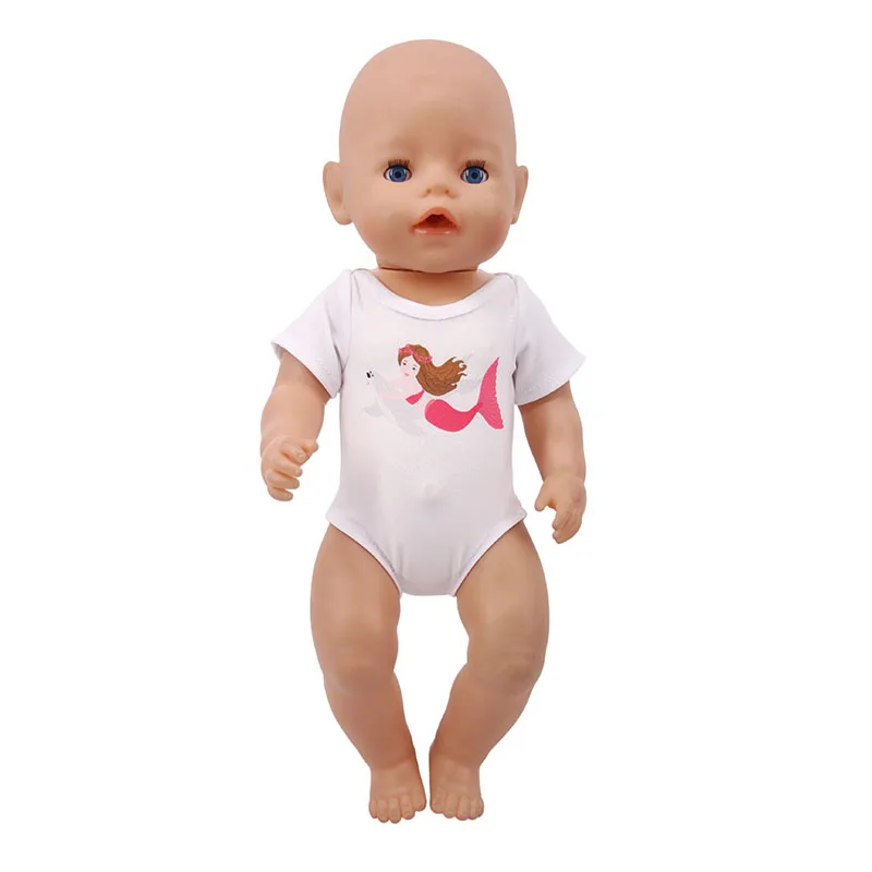 Кукла Одежда Единорог Русалка купальник для 18 дюймов американский и 43 см Born Baby наше поколение Рождество День рождения подарок для девочки