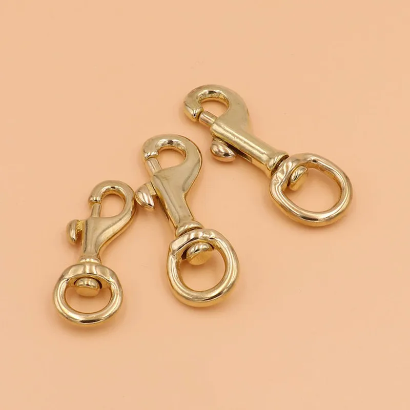 5 шт. латунный поворотный крючок с петлей для кожевенного ремесла|Пряжки и крючки|