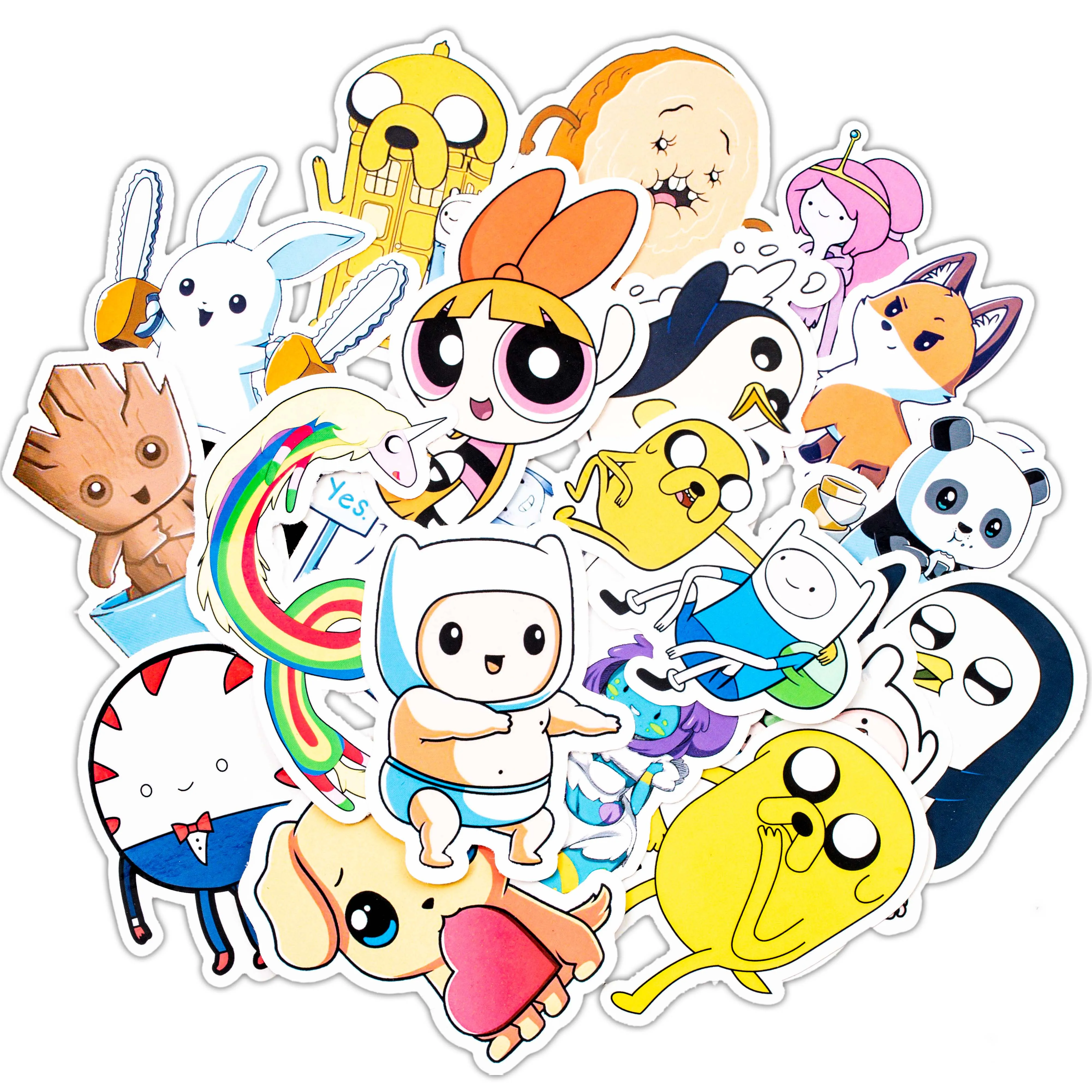 21 шт. время приключений мультяшный стикер с животным для детей багаж ноутбук