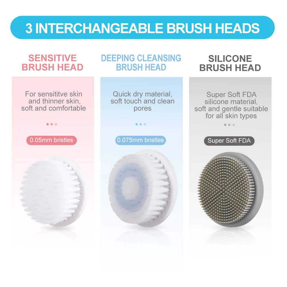 Щетка для очищения лица EMS Sonic щетка спа-система омоложение глубокое очищение