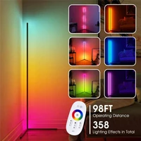 led corner floor lamps warm cold white standing lamp touch sensitive rgb remote floor lamp angle light colorful light livingroom