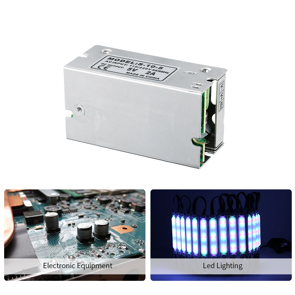 Горячий AC 110 V/220 V Регулируемый переключатель питания DC 5V 2A 10W трансформатор
