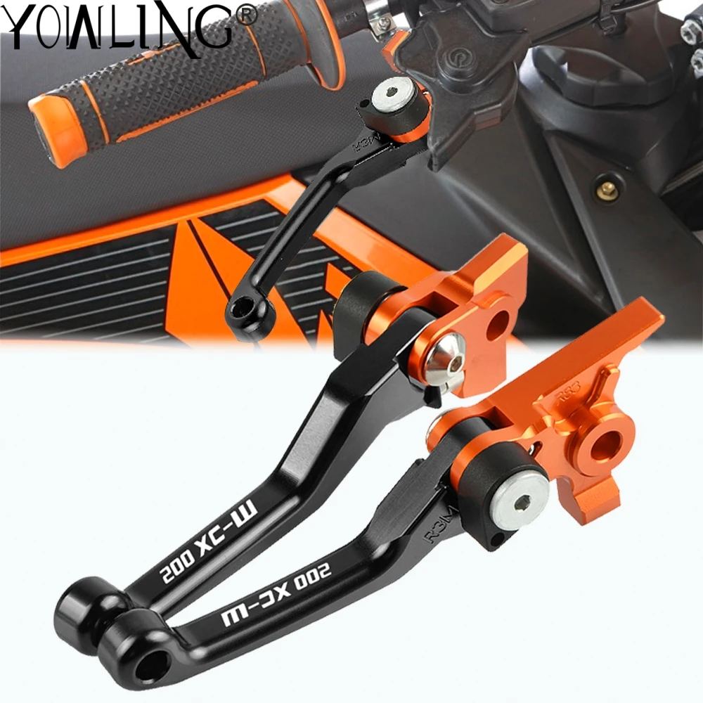

For 200XCW 200 XCW 2003 2004 2005 2006 2007 2008 Motorcycle Accessories CNC Aluminum Dirt Bike Handle Folding Brake Clutch Lever