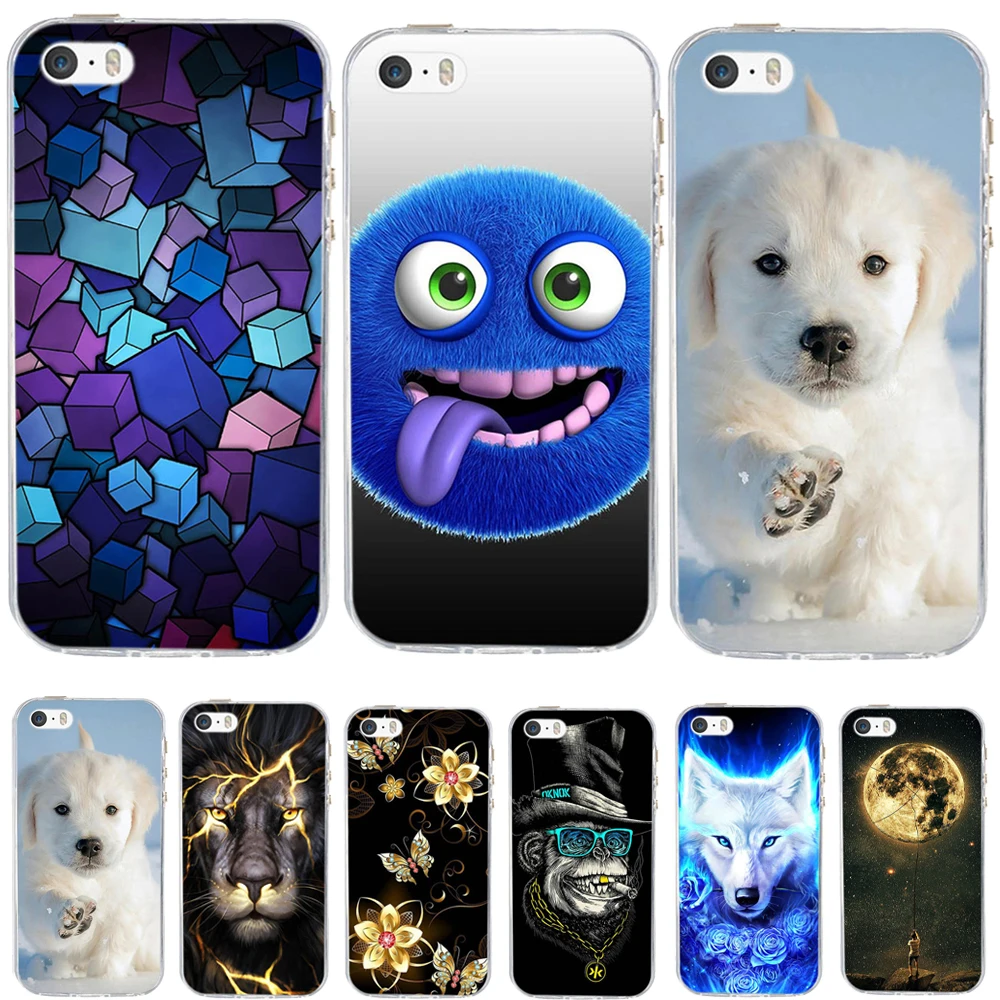 Чехол для iphone 5, 5s se, силиконовый 3D чехол из ТПУ для iphone 6, 6s, чехол, силиконовый чехол, чехол для iphone 6s, 5 s, чехол