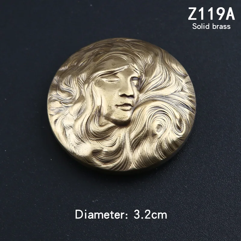 New brass cloth clasp coin clasp Indian coin clasp Dragon decorative clasp lion purse clasp handmade leather accessories