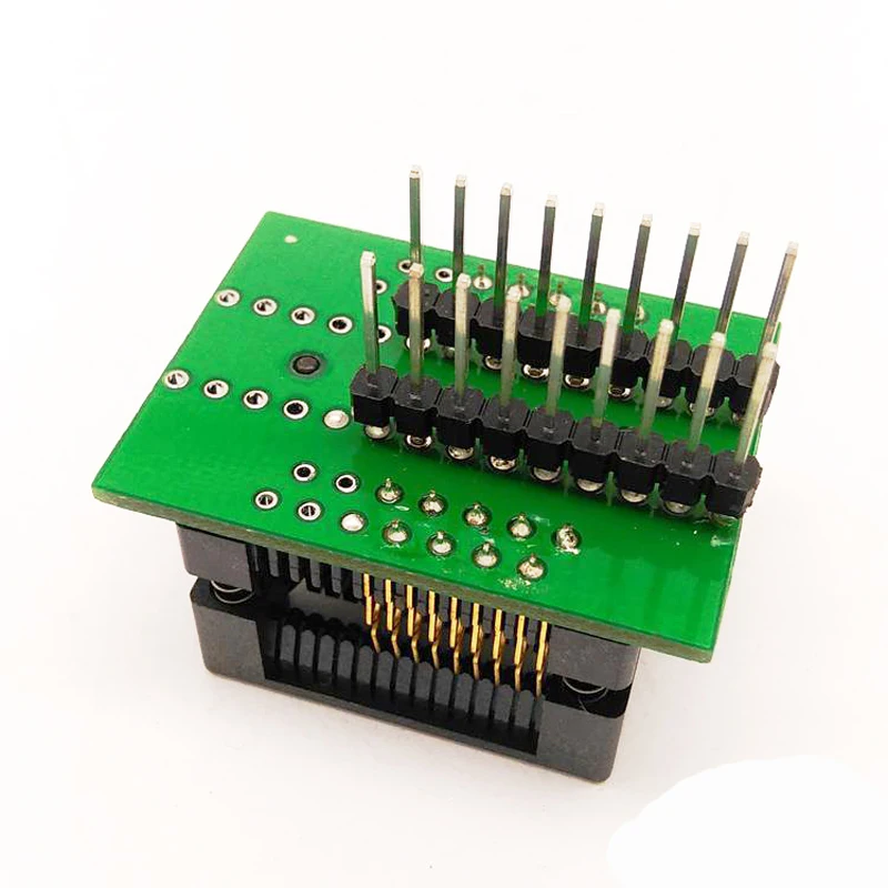 SOP18 SOIC18 SO18 to DIP18 Programming adapter pin Pitch 1.27mm IC Body Width 7.5mm 300mil Test Socket open top ZIF | Электронные