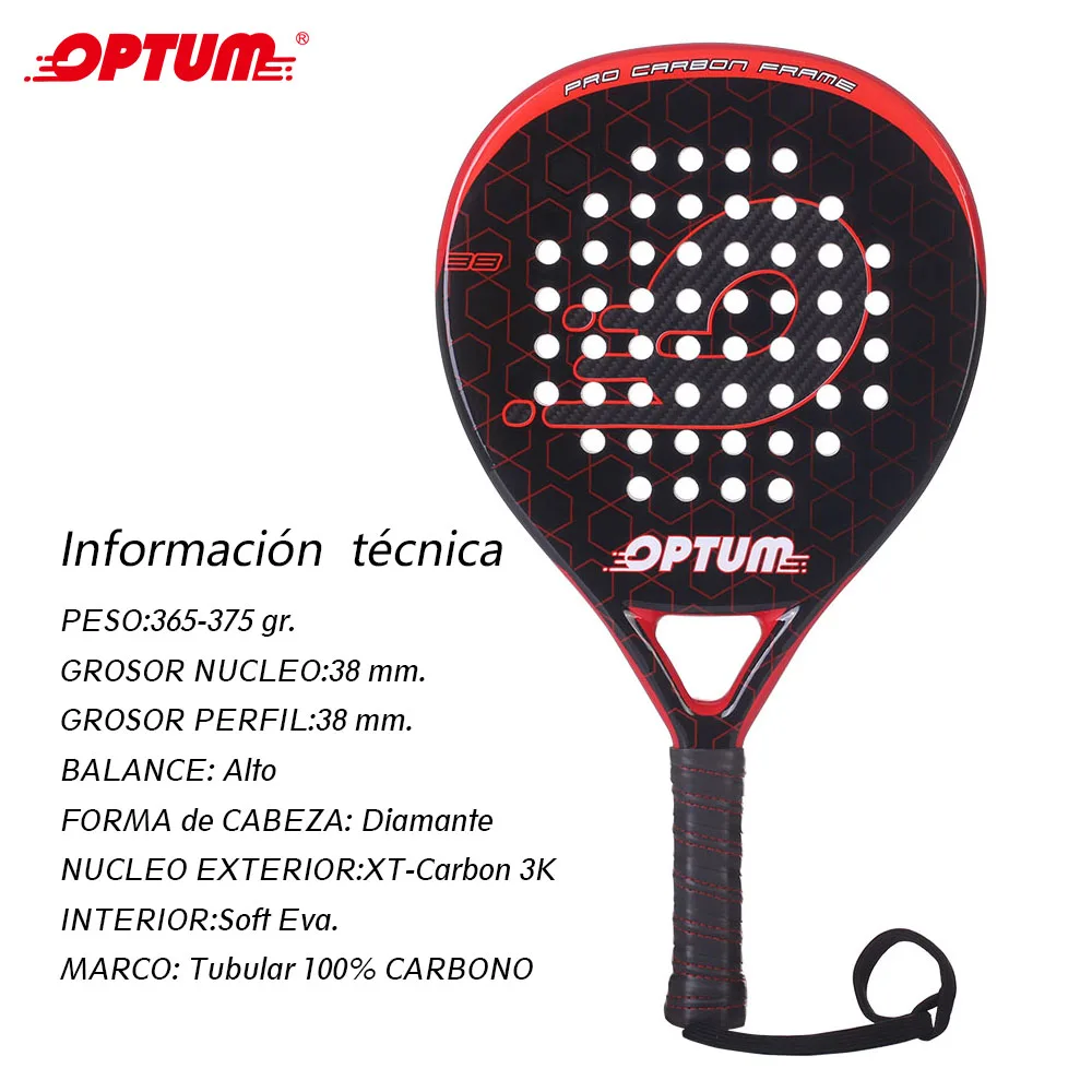 OPTUM ELITE 3K теннисные ракетки из углеродного волокна для бадминтона поп Raquete лопата