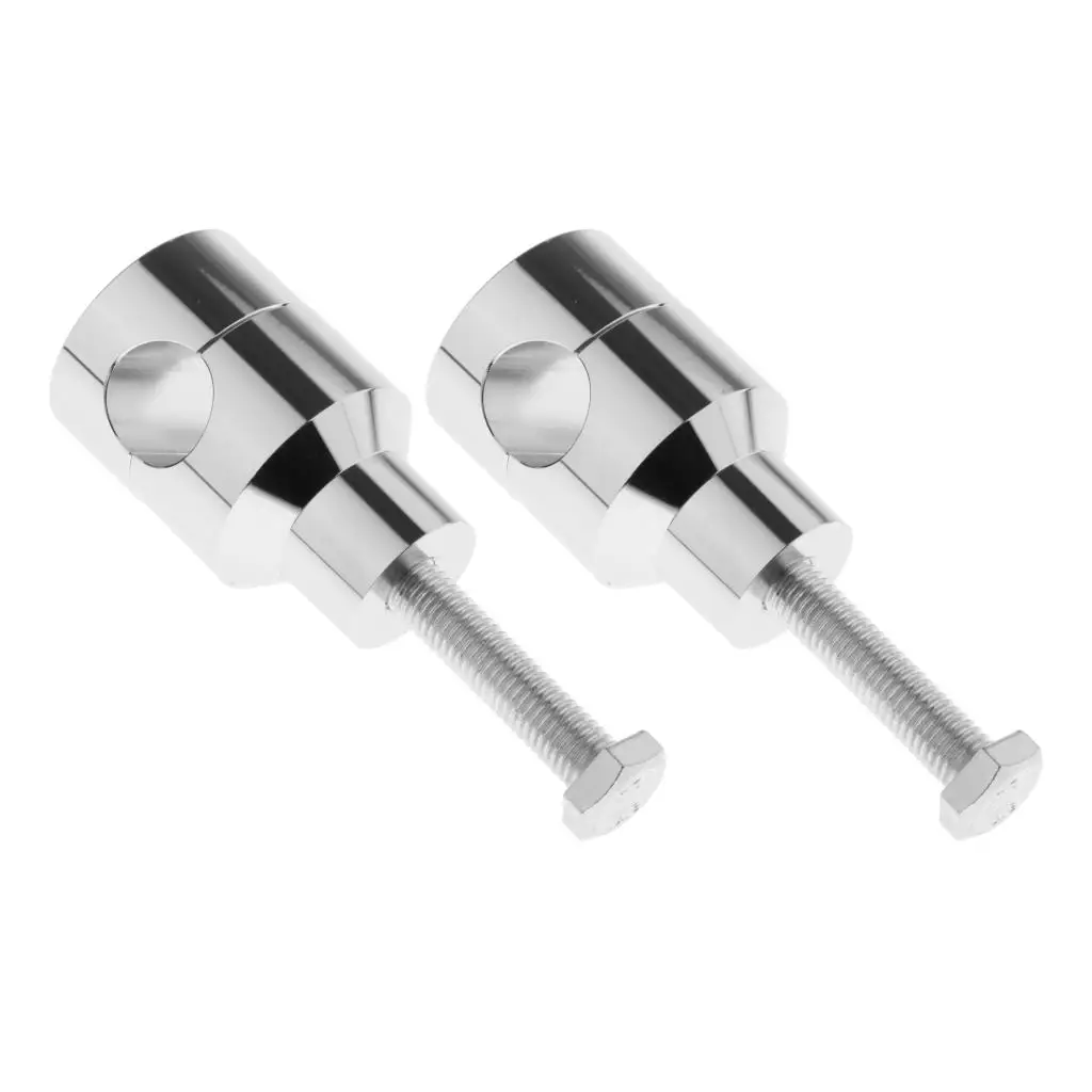 

Chrome Shorty ROUND 1' Handlebar Riser Compatible With Harley Kawasaki Suzuki Yamaha Honda