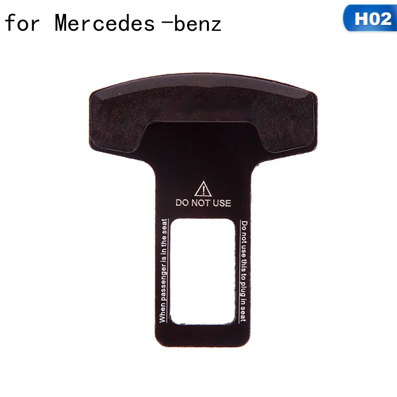 H02 For Benz 1 шт. автомобиль-Стайлинг из углеродного волокна автомобильный ремень безопасности пряжки зажимы Застежка Вставка автомобиль-вставленный в рамку открывашка для бутылок для KIA для BWM X5 - Название цвета: H02 For Benz