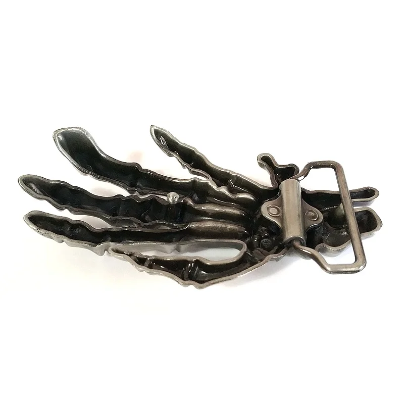 Мужская модная пряжка для ремня с косточками в стиле панк череп ручная