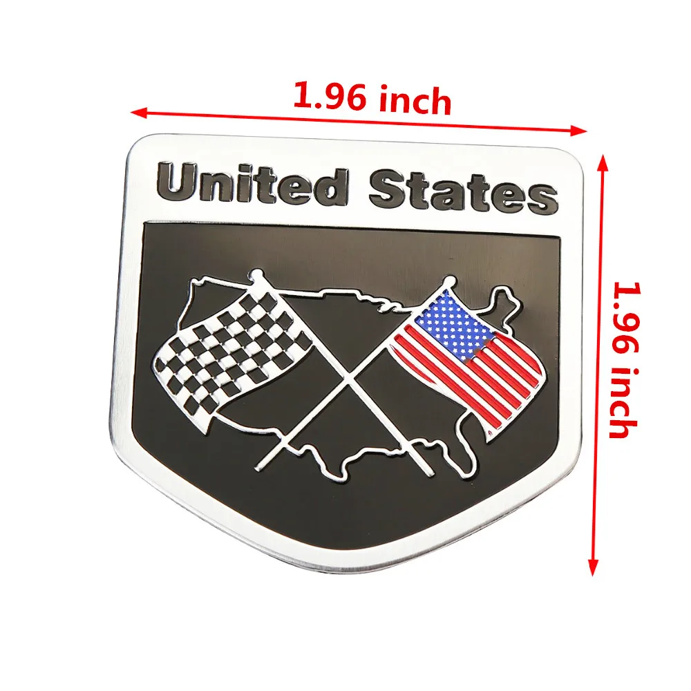 3D металлический флаг США американский Американский эмблема значок