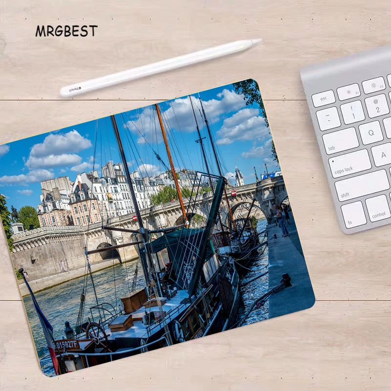 MRGBEST коврик для мыши S 22x18 см большая акция живописный Риверсайд напечатанный