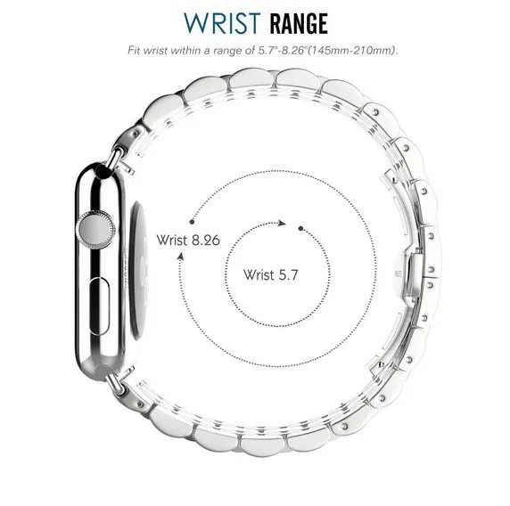 Мужской прочный браслет из нержавеющей стали для Apple Watch 5 4 3 2 1 металлический браслет или ремешок для ручных часов Apple Butterfly Пряжка для Apple Watch ремешок золотистый
