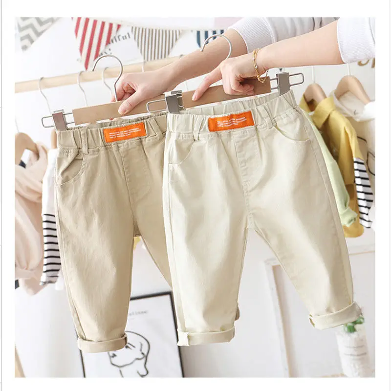 

Детские повседневные брюки для мальчиков, весна/лето 2021, новые свободные детские брюки в Корейском стиле, P4379