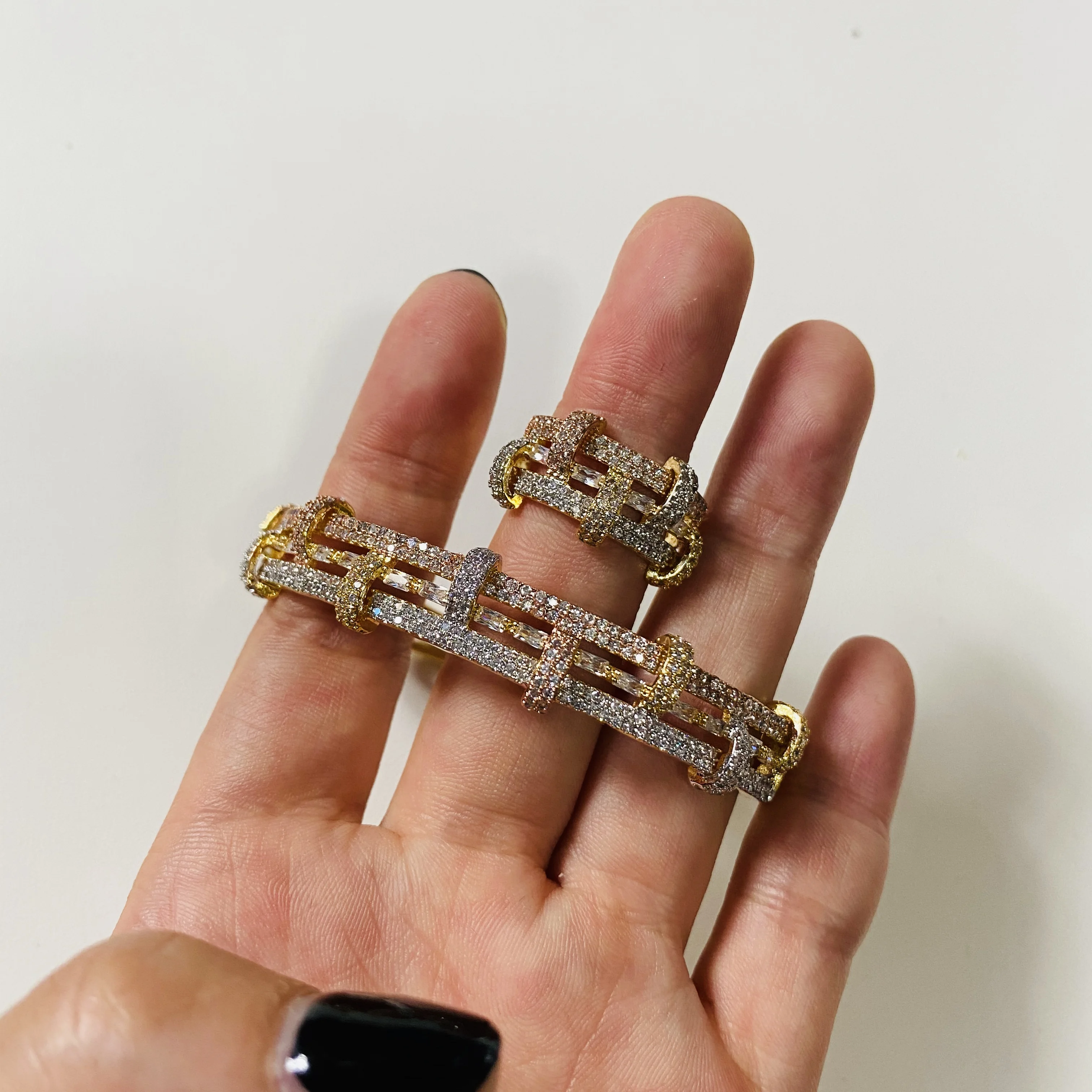 Модный Роскошный Штабелируемый браслет для женщин свадебный с фианитами класса