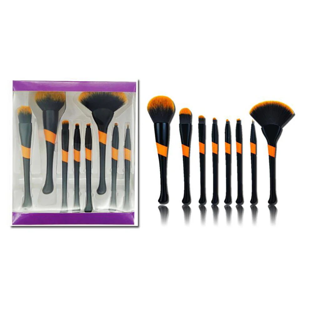 

8PCS/SET Makeup Brush Kit Premium Synthetic Foundation Brush Blending Face Powder Blush Brush Concealers Eye Shadows Make Up