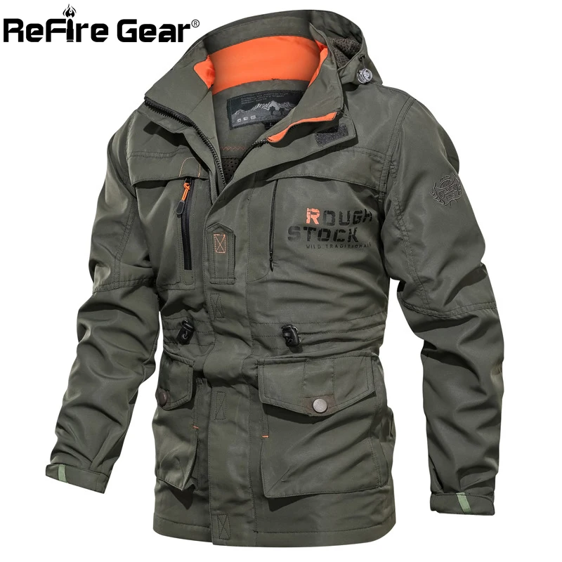 Мужские военные тактические куртки ReFire Gear Повседневная Водонепроницаемая