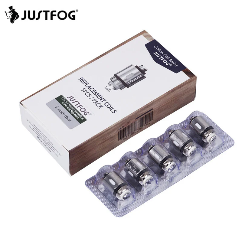 25 шт./лот JUSTFOG Vape катушки головы 1.2ohm 1.6ohm электронная сигарета комплект сердцевина