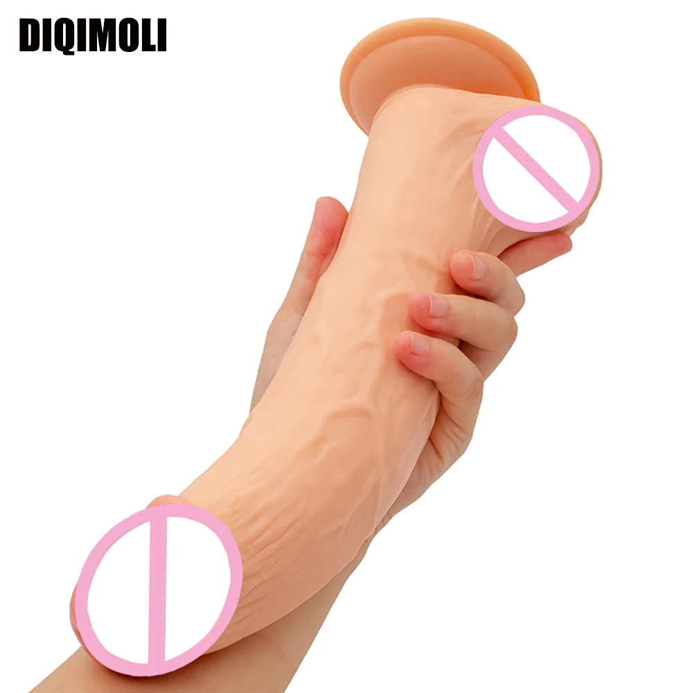 

26CM*5.5CM Oversized Dildos Realistic Soft Skin Feeling Huge Penis Erotic Phallus Big Dick Adult Sex Toys for Women Masturbation