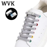 magnetic laces plush no tie shoe lace flat elastic laces shoelaces sneakers without ties metallic buckle shoe laces lock