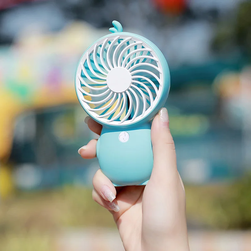 Портативный мини вентилятор с милым мультяшным рисунком портативный легкий USB