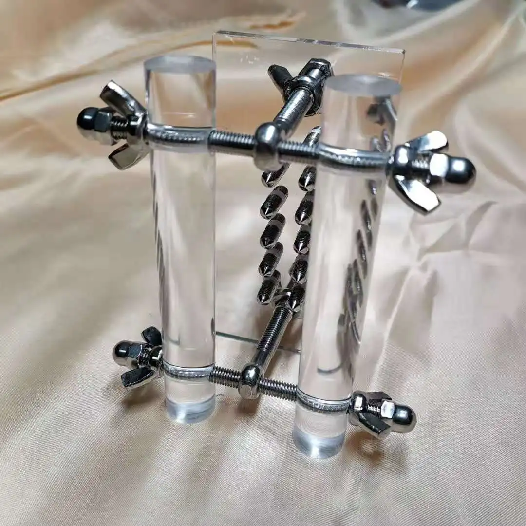 БДСМ секс-игрушки из органического стекла CBT член и мяч для пытки Растяжитель