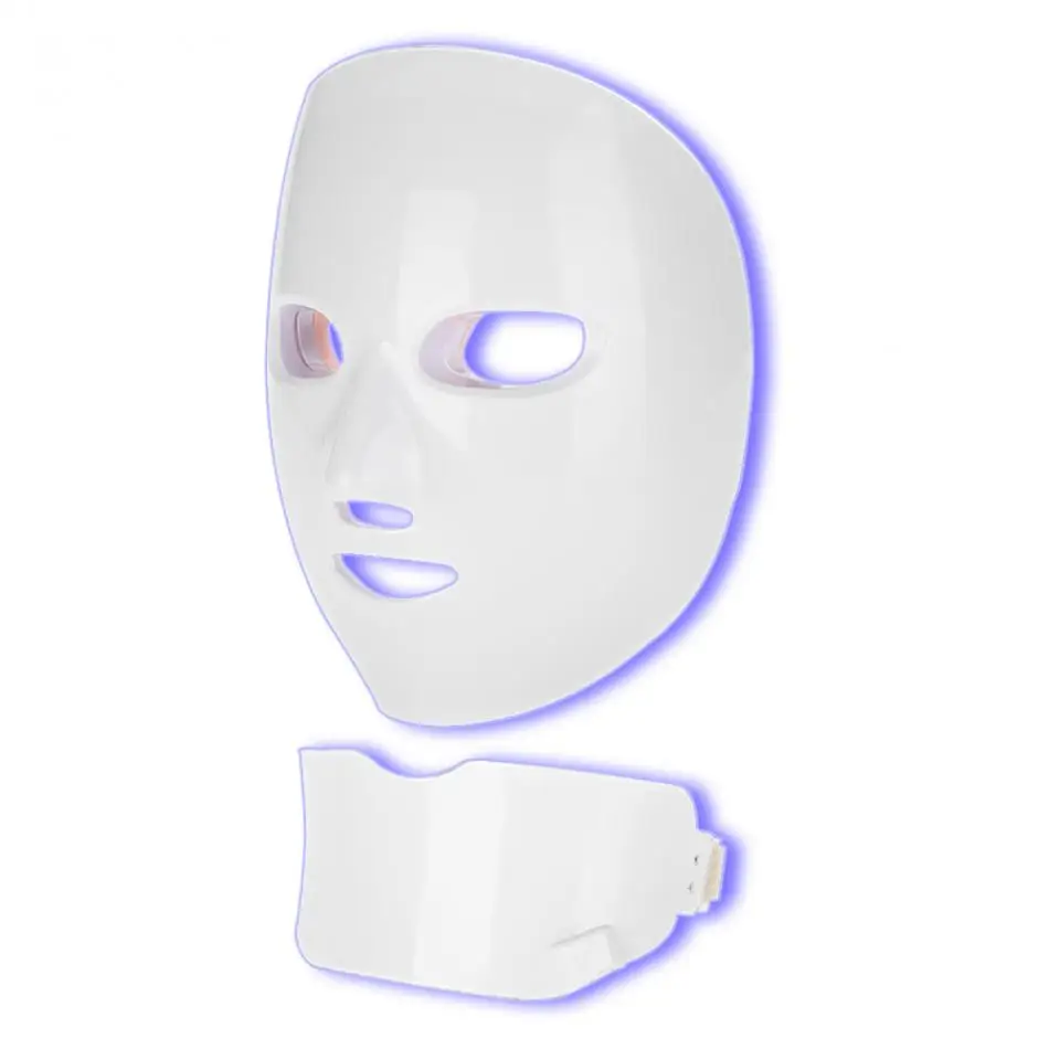Подтяжка кожи лица подтяжка шеи омоложение светодиодная 7 цветов фотонная маска