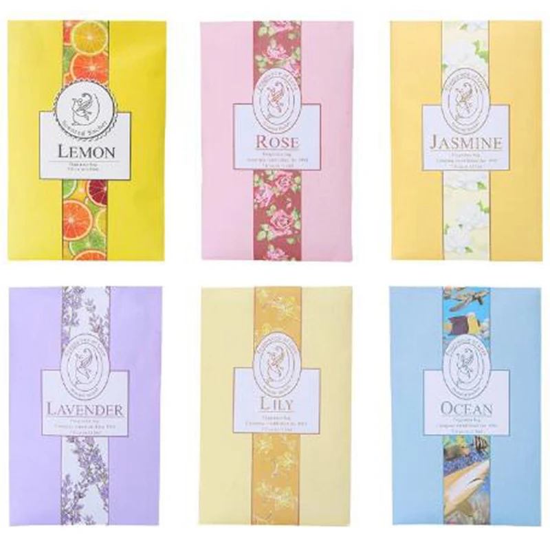 Сумка для ароматерапии 6 шт. Ароматизированная сумка анти-вредитель с подвеской