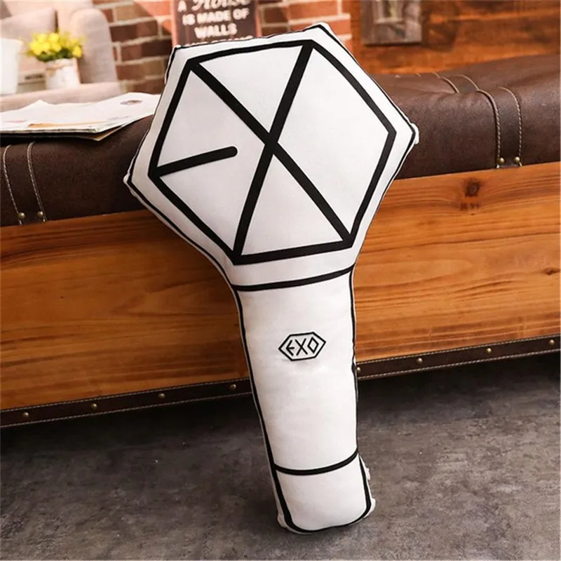 KPOP EXO GOT7 WANNA ONE FANS помощь Подушка-бревно JUNKOOK RM JIN SUGA JIMIN J-HOPE бомба свет птица огни Алиса бар свет плюшевая игрушка