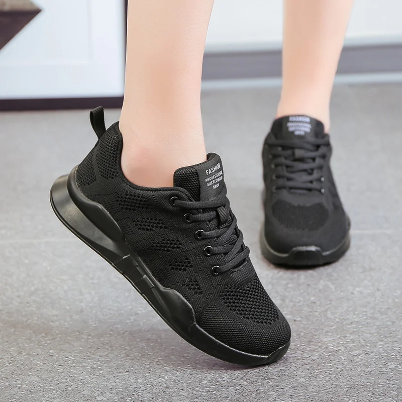 Новинка 2019 года весенние женские кроссовки для бега Легкие дышащая ткацкая