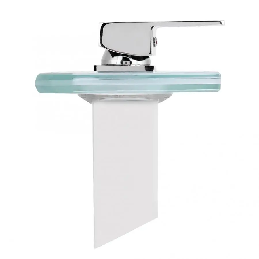 Светодиодный кран со стеклянным водопадом CM 1008 шланг гайка соединитель калибр 3/8