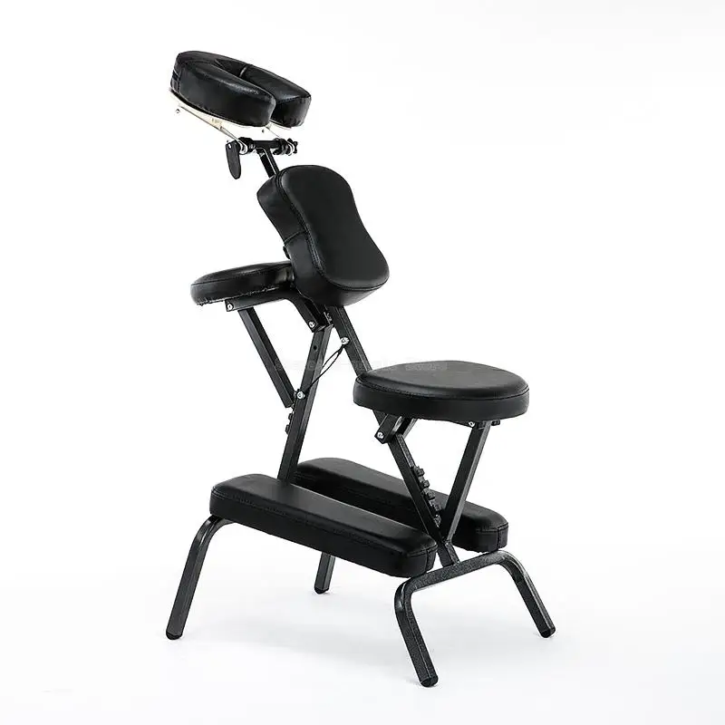 Портативный кожаный массажный стул складной регулируемый для массажа с