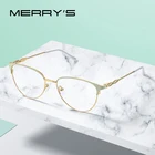 MERRYS дизайн ретро кошачий глаз очки оправа Дамская мода очки близорукость рецепт оптические очки S2120
