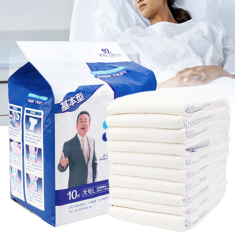 

Adult Nursing Diapers Health Care Breathable Soft Adjustable Elderly Patients Maternal Disposable Sanitary Urine Pad Mat L Size