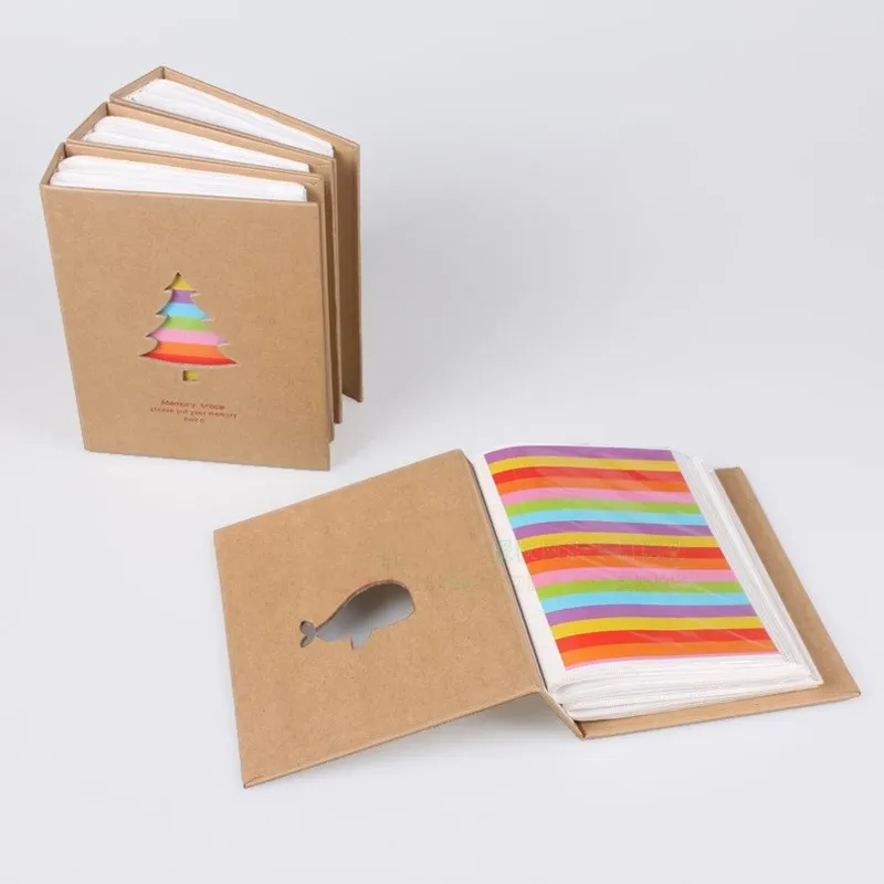 6 дюймов 100 листов семейный фотоальбом вставка Тип роста детей книги памяти для