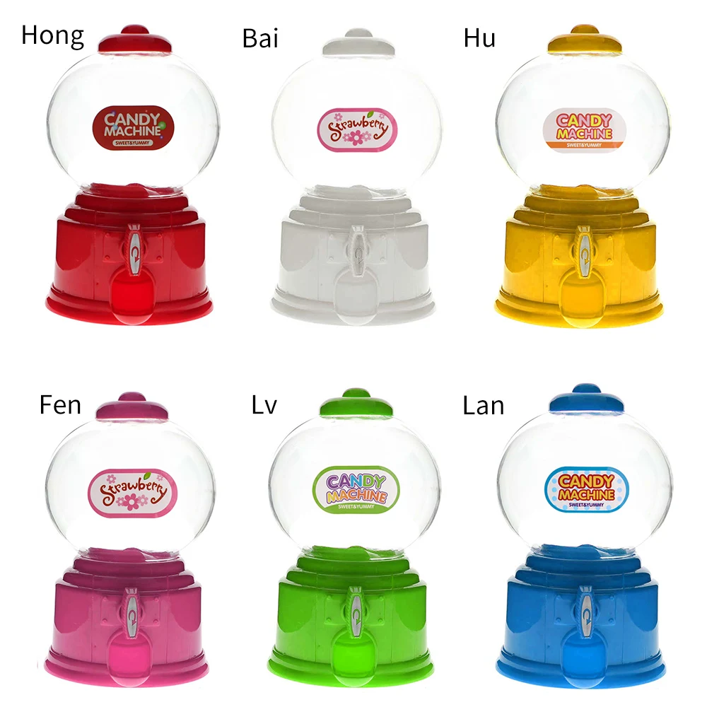 Candy Dispenser Machine Children Gum Ball Snacks Storage Boxes For Kids Plastic Gifts