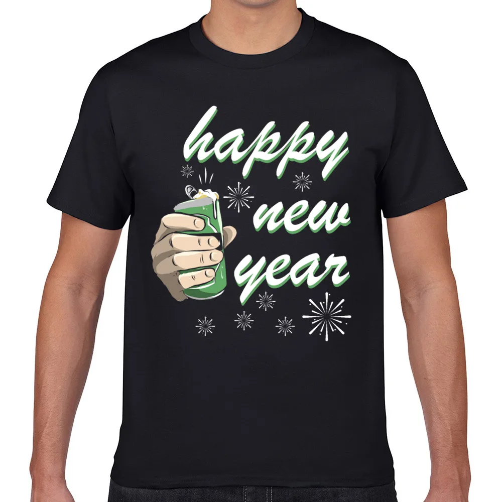 

Tops T Shirt Men new new years eve party year year 2021 new super Design Black Geek Short Male Tshirt fa004