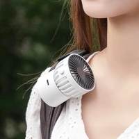 mini portable fan hanging neck fan rechargeable desktop 1000mah battery small clip fan outdoor handheld fan office air cooler