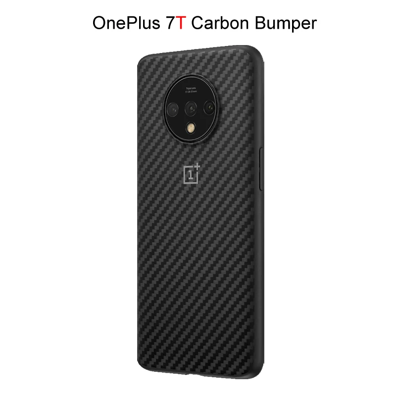 7T Carbon Bumper Официальный OnePlus 7 Oneplus 7 Pro 7T 7T Pro защитный чехол Karbon из углеродного песчаника нейлоновый бампер чехол задняя крышка оболочка - Цвет: 7T Carbon Bumper