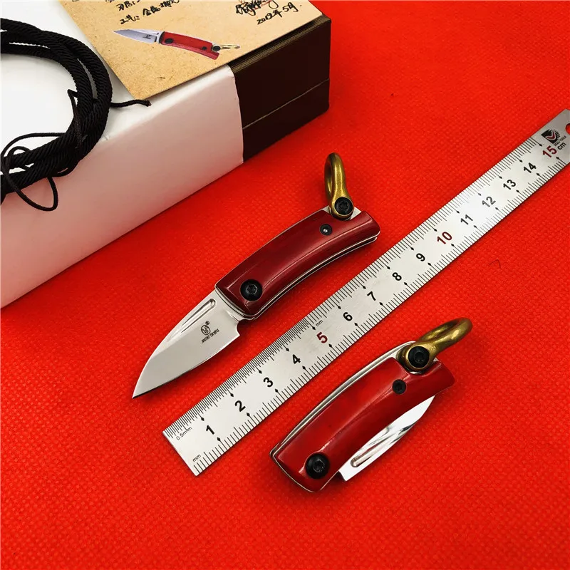 Оригинальный магический кольцевой складной нож мастера Джейн ручка из кости