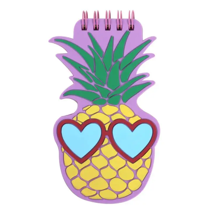 Pineapple 1 шт каваи Единорог Мини карманная катушка блокнот пустая записная книжка-дневник заметки граффити эскиз книга для детей, чтобы сделать это блокнот ежедневник - Цвет: Pineapple