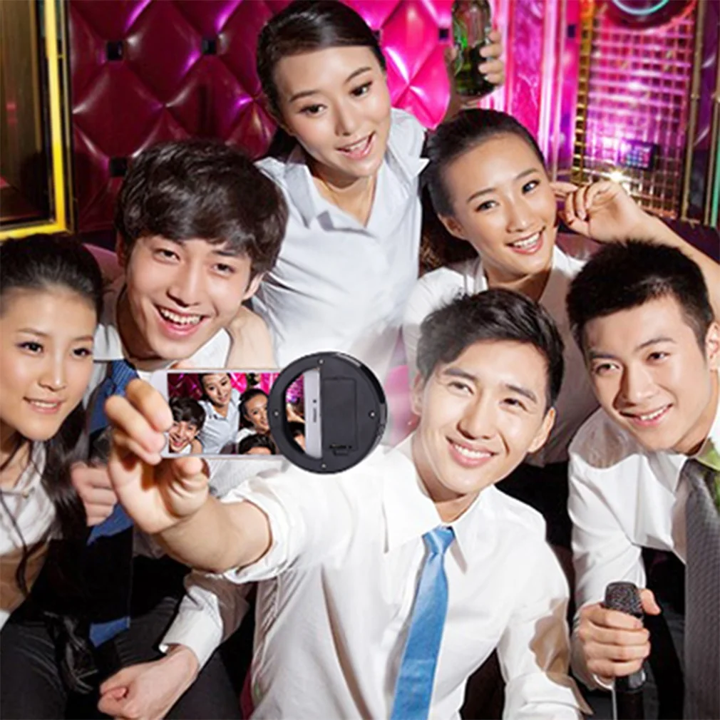 ICOCO портативный мобильный телефон селфи светильник клип-на лампе светодиодный