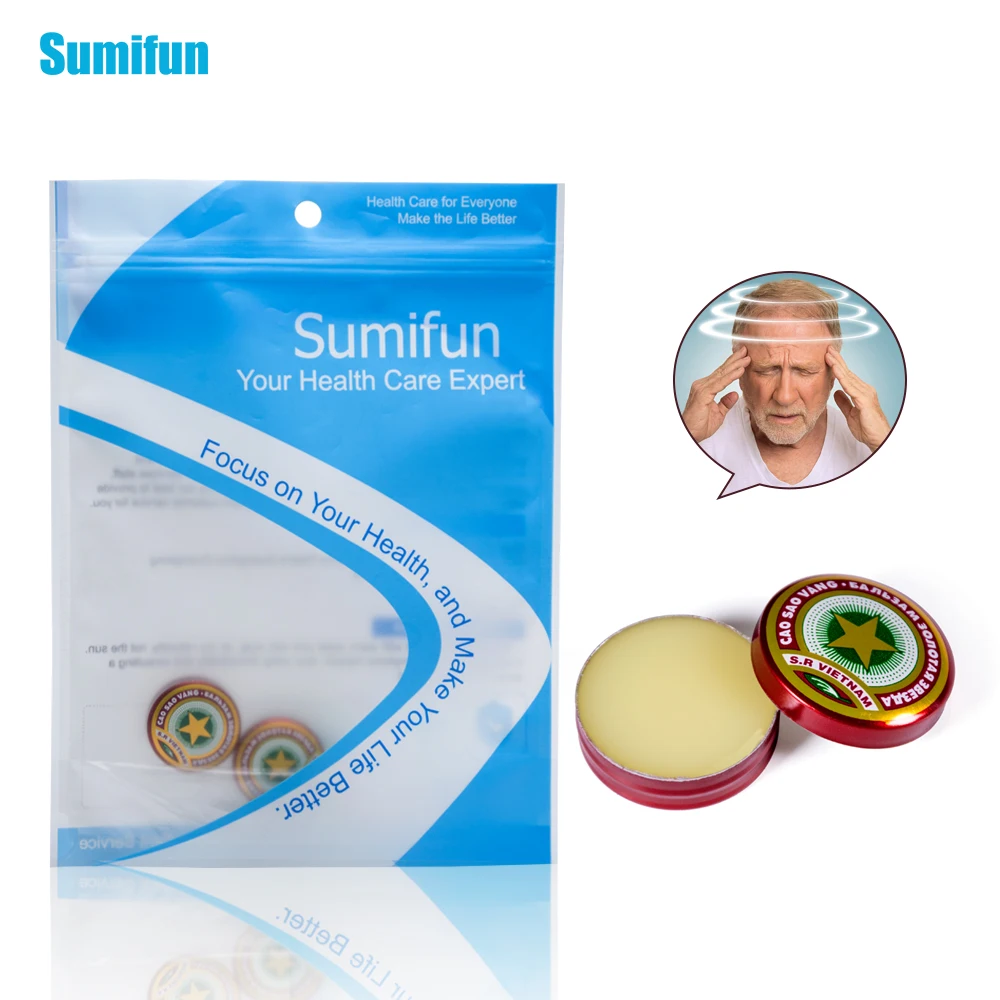 

8Pcs 100% Vietnam Gold Tower Ointment Cold Headache Dizziness Heat Stroke Insect Stings Herbal Cream Refreshing Pain Relief Oil